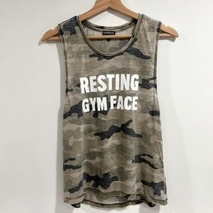 Resting Gym Face Workout Express Tank Top